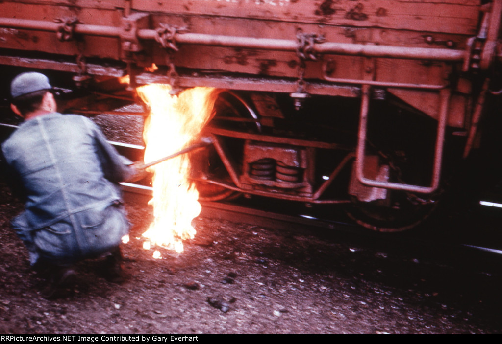 Hot Box on a Cumbres & Toltec Freight Car